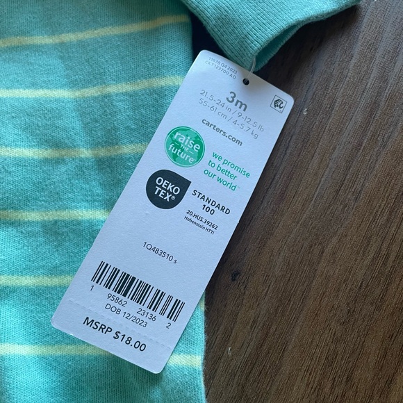 Carters NWT Footies Pajamas 3 Months - Picture 3 of 3